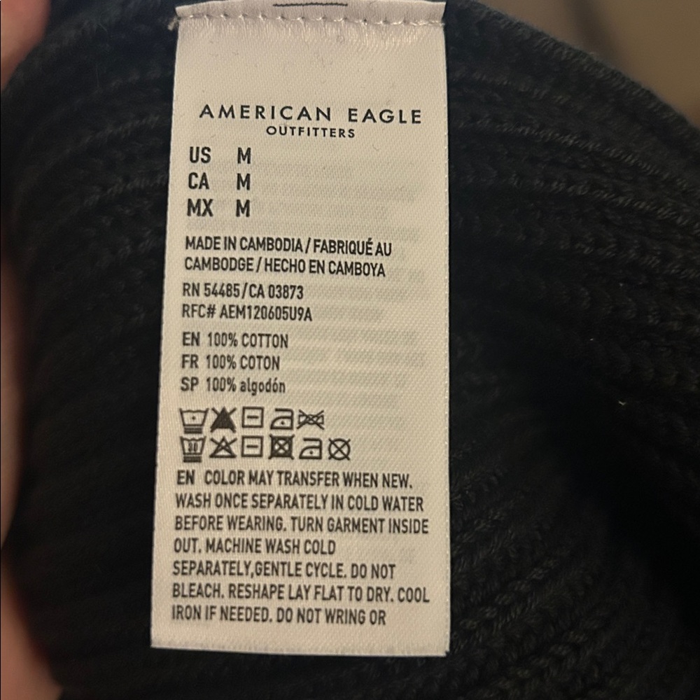 NWT AE Mens Fisherman Crew Neck Sweater - Picture 11 of 11